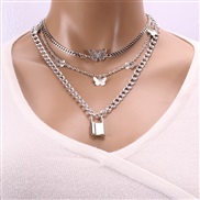 occidental style  retro chain butterfly pendant woman  creative more elements fashion fashion