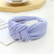 ( blue )occidental style temperament width lady eadband brief pure color Cloth eadbandF