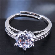 fine  Korean style fashion sweetOL concise embed Zirconium personality temperament woman ring