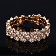 ( Gold) multilayer twining  bride all-Purpose diamond fully-jewelled elasticity bangle crystal bracelet woman
