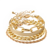 ( Gold)occidental style  personality chain bracelet set