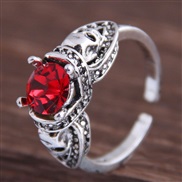occidental style retro concise mosaic accessories personality opening ring