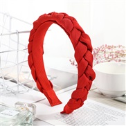 ( red) fashion creative twisted eadband  Korea pure color Cloth width eadband head