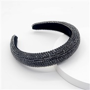 ( black) Rhinestone Headband Headband occidental style Ladies fully-jewelled Korean style fully-jewelled Headband