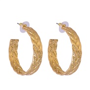 ( Gold)occidental styleWI  exaggerating personality high retro wind all-Purpose ear stud