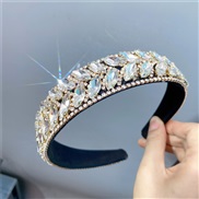 (White Diamond )occidental style wind exaggerating crystal eadband width diamond gem brilliant head crafts