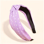 (purple)Stripe eadband retro Korea temperament all-Purpose head