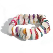personality creative Hawaii ethnic style leisure geometry Shells handmade weave bracelet woman well sell