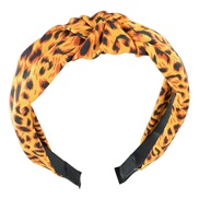 ( yellow leopard print) occidental style leopard eadband fashion all-Purpose Cloth width eadband