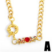 (A) gift occidental style new brief chain necklacemama pendantnku