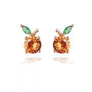 I wind  lovely tropical fruits ear stud woman diamond arring earrings style