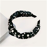 ( blackPearl )Korea big Metal chain Headband  retro Pearl  width Cloth