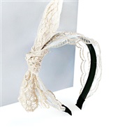 Korea width lace bow eadband  retro print belt eadband  flower