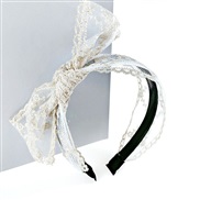 Korea width lace bow eadband  retro print belt eadband  flower