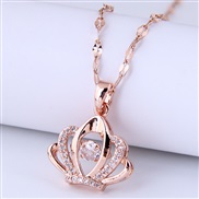 Korean style fashionOL sweet concise crown personality woman necklace