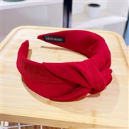( red )Korea pure color width Cloth eadband eadband brief temperament woman