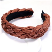 ( red) Korean girl student Cloth twisted Headband width temperament occidental style wind