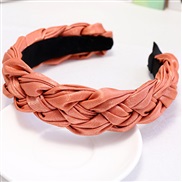 (red ) Korean girl student Cloth twisted eadband width temperament occidental style wind