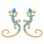 occidental style trend personality earrings woman diamond animal fashion ear stud