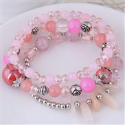 occidental style trend all-Purpose crystal gravel temperament multilayer fashion woman bracelet