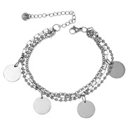 Korea fashion concise stainless steel concise personality woman bracelet