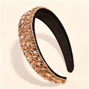( champagne) head embed colorful diamond fully-jewelled eaf Koreains occidental style width eadband Rhinestone eadband