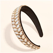 head embed colorful diamond fully-jewelled eaf Koreains occidental style width eadband Rhinestone eadband