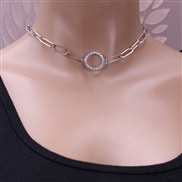 ( Silver  necklace)necklace womanins wind samll fashion necklace  temperament all-Purpose flash diamond bracelet  clavic