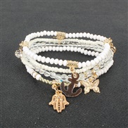 (   ) personality occidental style wind butterfly bracelet  Bohemian style beads woman F