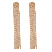 ( Pink)creative personality geometry long style tassel diamond temperament occidental style earrings woman retro atmosph
