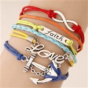 occidental style retro  creative8 Word  verticallove  anchors concise all-Purpose Alloy fitting handmade multilayer