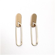 (Ligh KCgold )fashion brief personalityins wind long style thin earrings Japan and Korea Metal exaggerating pendant earr
