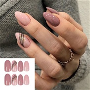 (BKS77 gold  Pink  fake nails) nail  Stcker ear Armor black serpentne end product occdental style long style removable 
