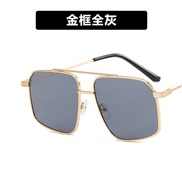 ( gold frame  gray )Double sunglass Metal occdental style sunglass fashon Sunglasses personalty sunglass