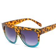 ( leopard print blue  Gradual change Lens )lady sunglass  occdental style fashon women trend sunglass  personalty cat S