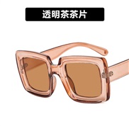 ( transparent tea  tea  Lens )square sunglass lady personalty sunglass retro Sunglassessunglasses