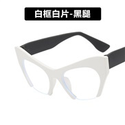 ( while frame while  Lens  ) sde cut cat occdental style woman Eyeglass frame trend