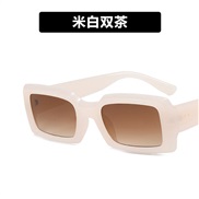 (Rice white  tea )samll Rce nal sunglass Jellyns fashon square Sunglasses sunglass