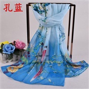 (160cm)( blue )spring woman Chiffon long scarves  samll scarf samll gift