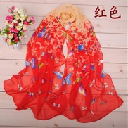 ( red)Colorful samll woman print Chiffon long scarves  spring summer style print scarf samll