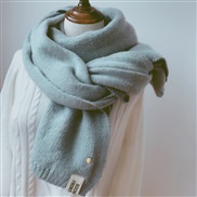 (200cm)( sky blue ) scarf woman autumn Winter thick samll wind student Korean style knittingins woman woolen Collar