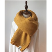 (200cm)(  yellow) scarf woman autumn Winter thick samll wind student Korean style knittingins woman woolen Collar