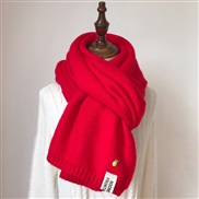 (200cm)(  red) scarf woman autumn Winter thick samll wind student Korean style knittingins woman woolen Collar