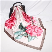 ( Belt90cm)( khaki)spring new scarves woman style imitate silk generous cm gift scarf print color neckerchief