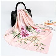 ( Belt90cm)( hide powder )spring new scarves woman style imitate silk generous cm gift scarf print color neckerchief