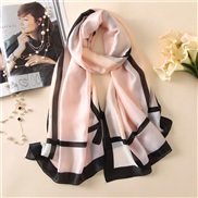 (190*90)( Pink)Korean style spring summer print silk mulberry silk scarves Sunscreen shawl lady scarf