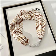 (1353cm)diamond wind color Word buckle samll scarves woman necklace buckle scarves belt