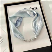 (1353cm)( blue)diamond wind color Word buckle samll scarves woman necklace buckle scarves belt