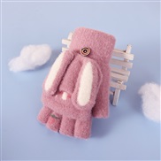 (young students /adult )( pink)glove man Winter velvet half velvet Word knitting glove Winter warm