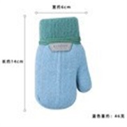 (1-3)(sky blue )child glove lovely velvet thick glove lovely cartoon Outdoor warm knitting glove